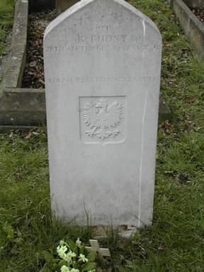 Photograph of gravestone of Kazimierz Budny