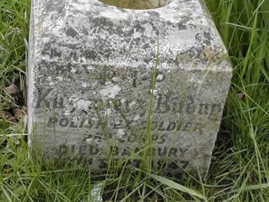 Photograph of gravestone of Kazimierz Budny