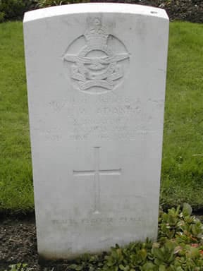 Photograph of gravestone of Thomas Wilkie Adam