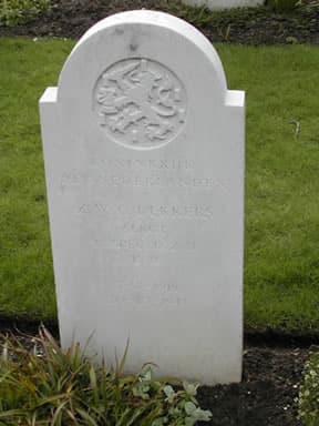 Photograph of gravestone of Zeger Willem Casper Dekkers